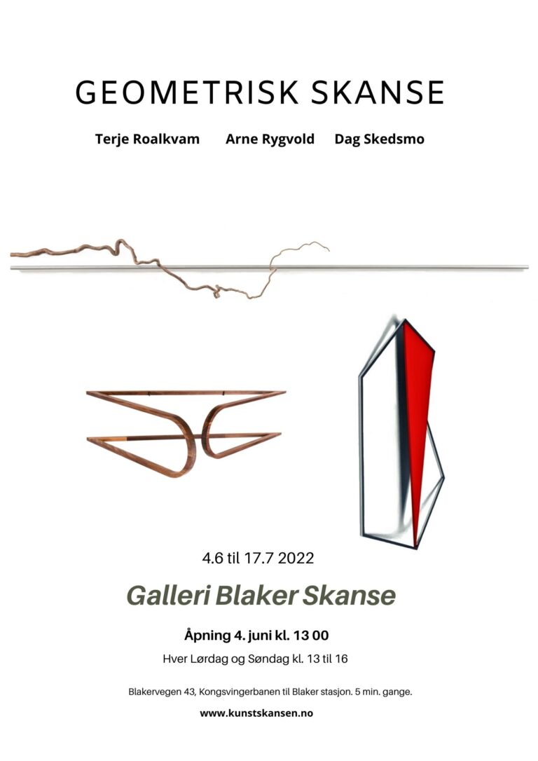 Terje Roalkvam og Dag Skedsmo stiller ut på KunstSkansen 4. juni