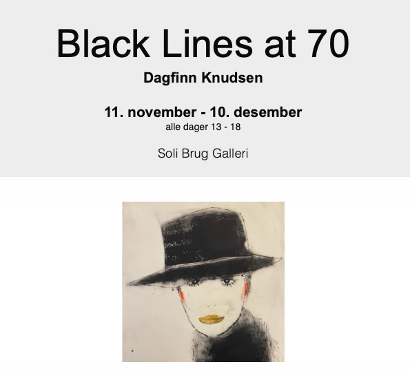 2023 KulturKonsept Kristin Jordfald har kuratert BLACK LINES AT 70 – Solli Brug 11.11-10.12