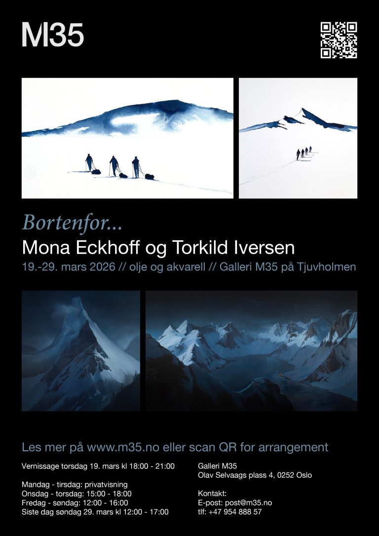 2026 MONA ECKHOFF stiller ut på M35 på Tjuvholmen 19. til 29. mars