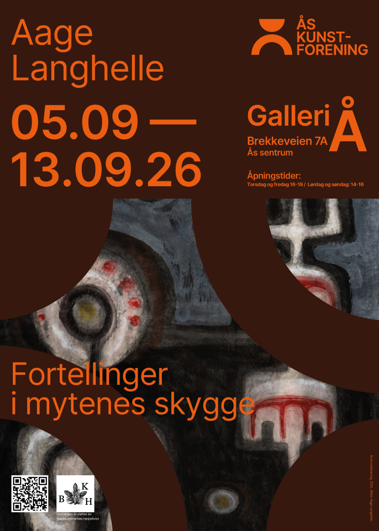 2026 AAGE LANGHELLE med utstillingen “Fortellinger i mytenes skygge” på ÅS KUNSTFORENING, GALLERI Å